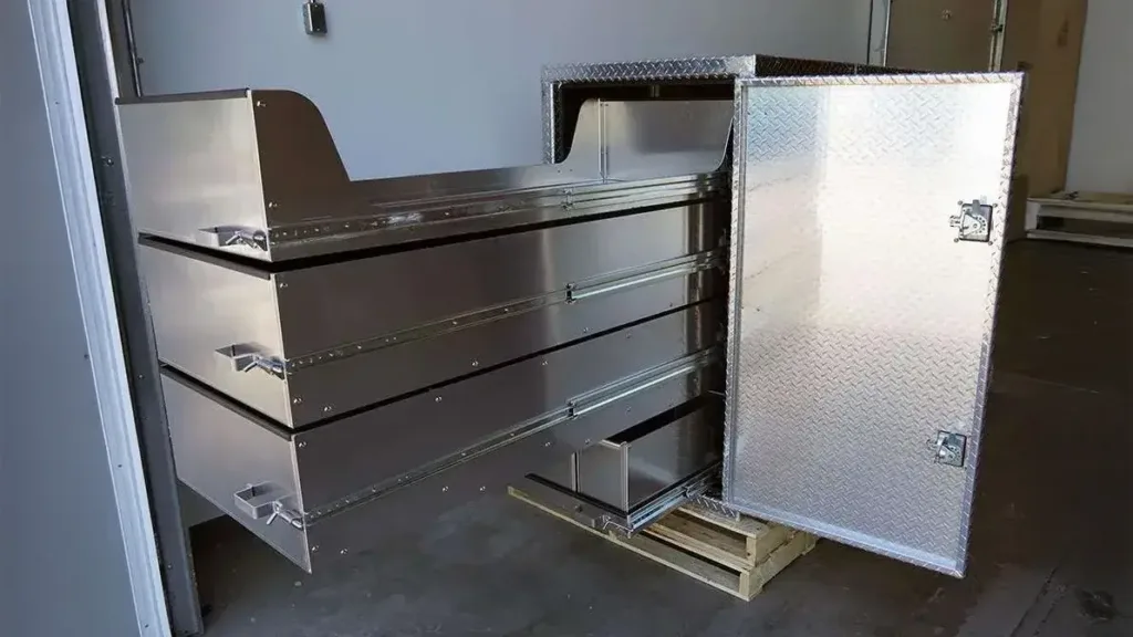 Large Custom Cross Box with HUGE DRAWERS & CUSTOM INTERIOR!