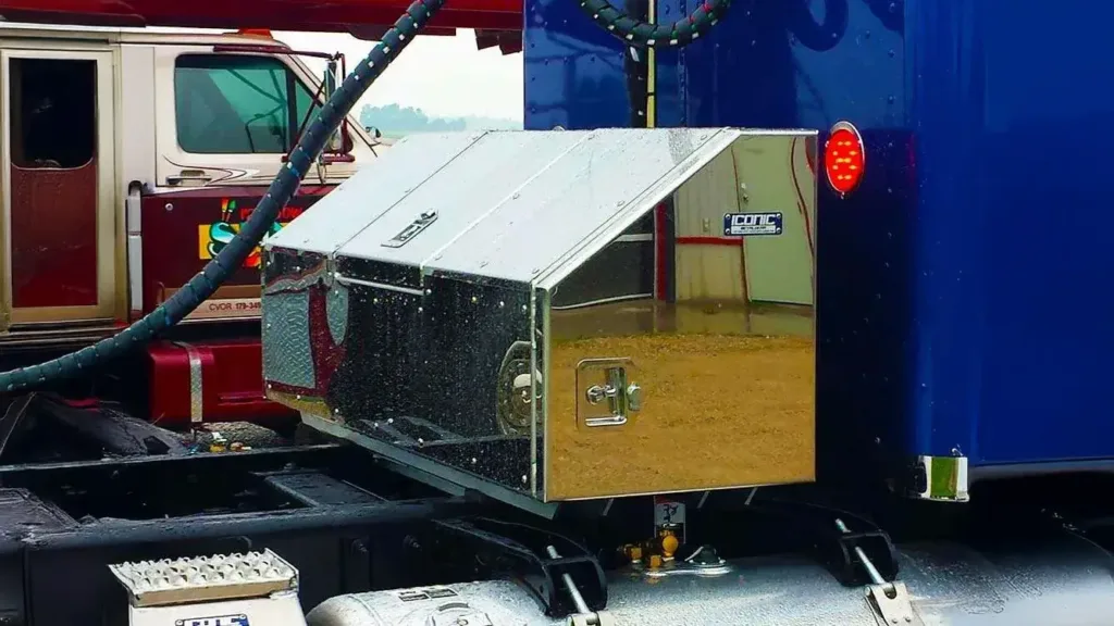 CUSTOM Day Cab Storage Box with PULL-OUT DRAWERS and INTERIOR LED LIGHTS!