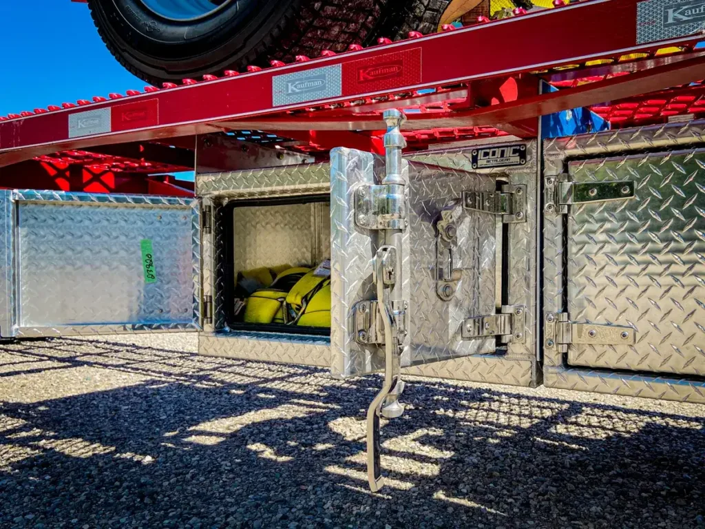Iconic MetalGear Cam-Lock Underbody Toolbox installed on a Trailer