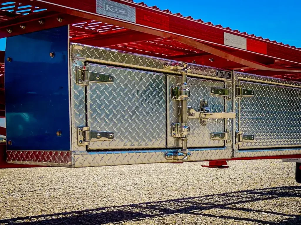Iconic MetalGear Cam-Lock Underbody Toolbox installed on a Trailer