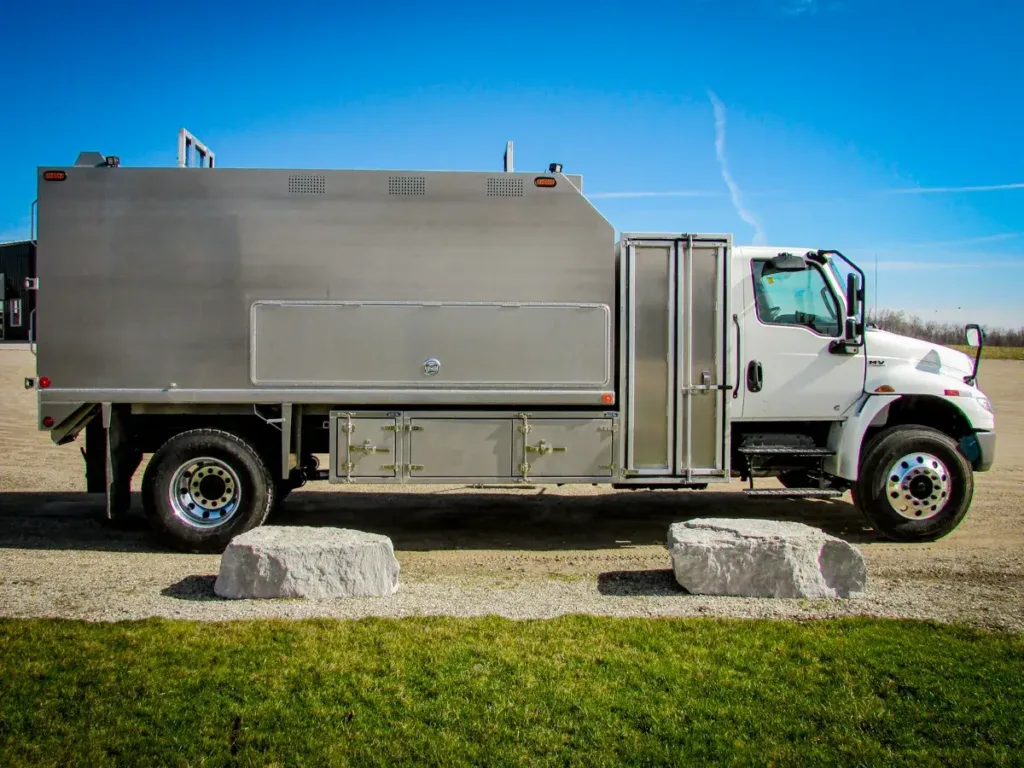 Iconic MetalGear Cam-Lock Underbody Toolbox installed on a Truck