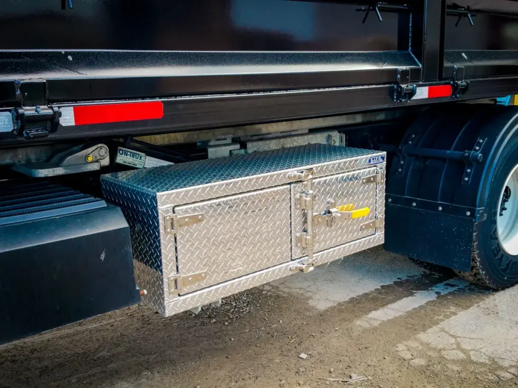 Iconic MetalGear Cam-Lock Underbody Toolbox installed on a Truck