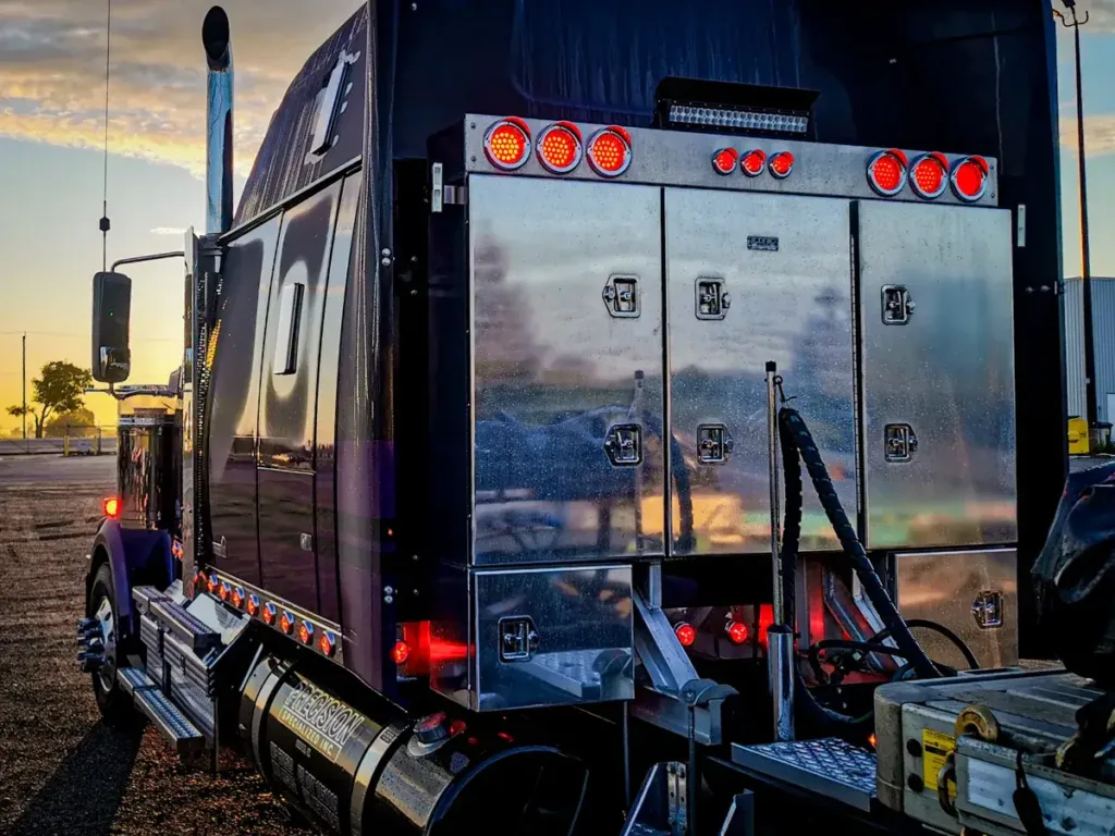 Iconic MetalGear Enclosed 3-Door Headache Rack Installed on a Truck