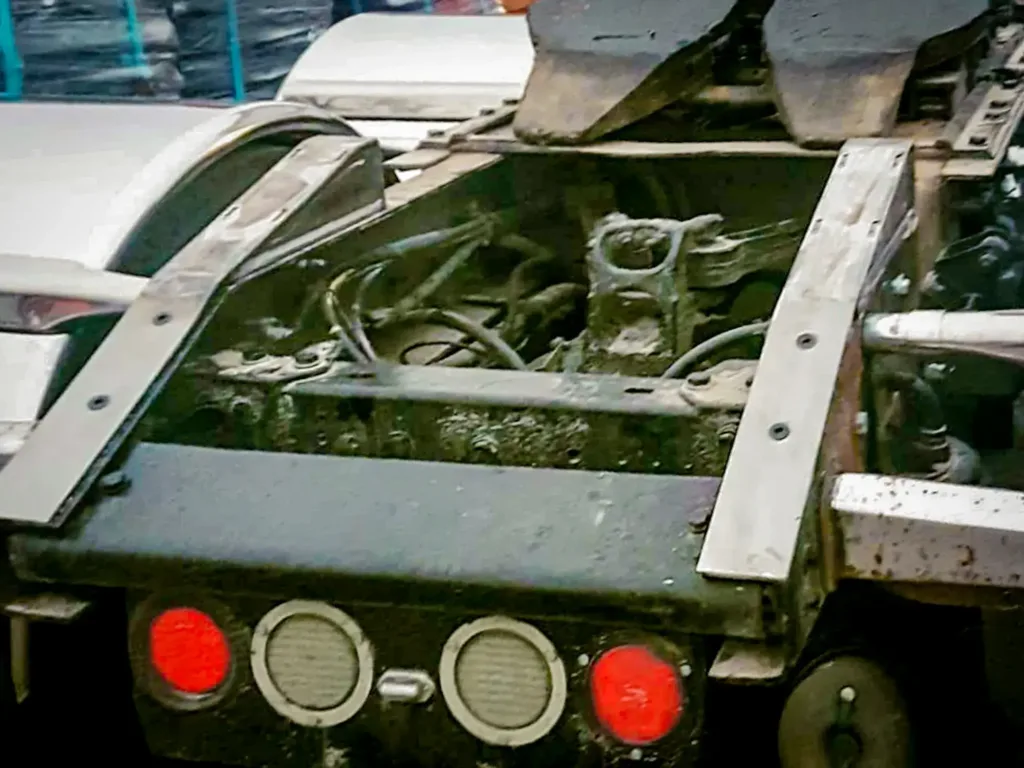 Semi Truck Fifth Wheel Frame Ramps installed on a Truck