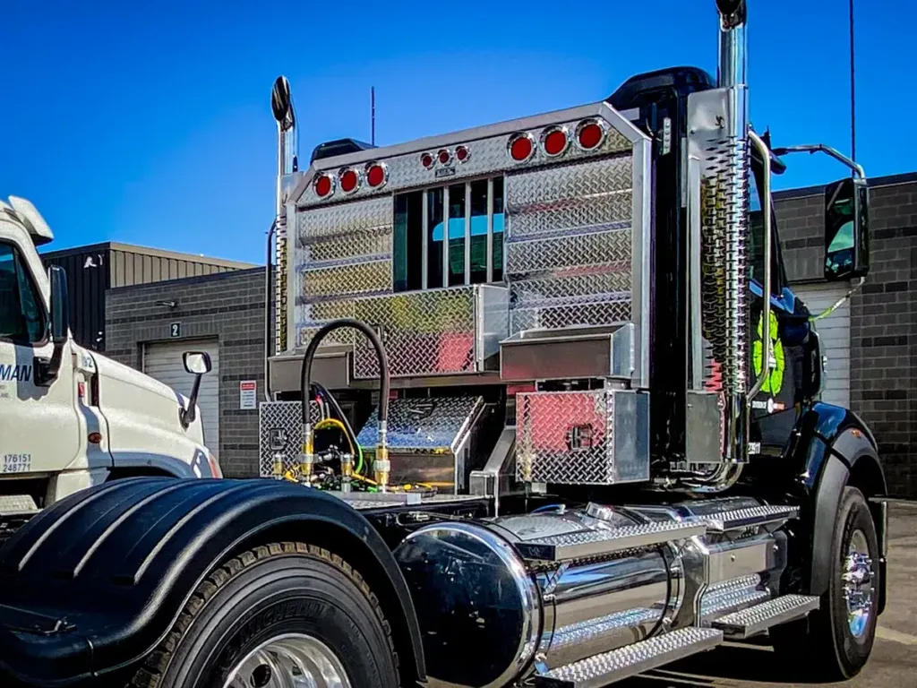 Iconic MetalGear Flat/Open Headache Rack Installed on a Truck
