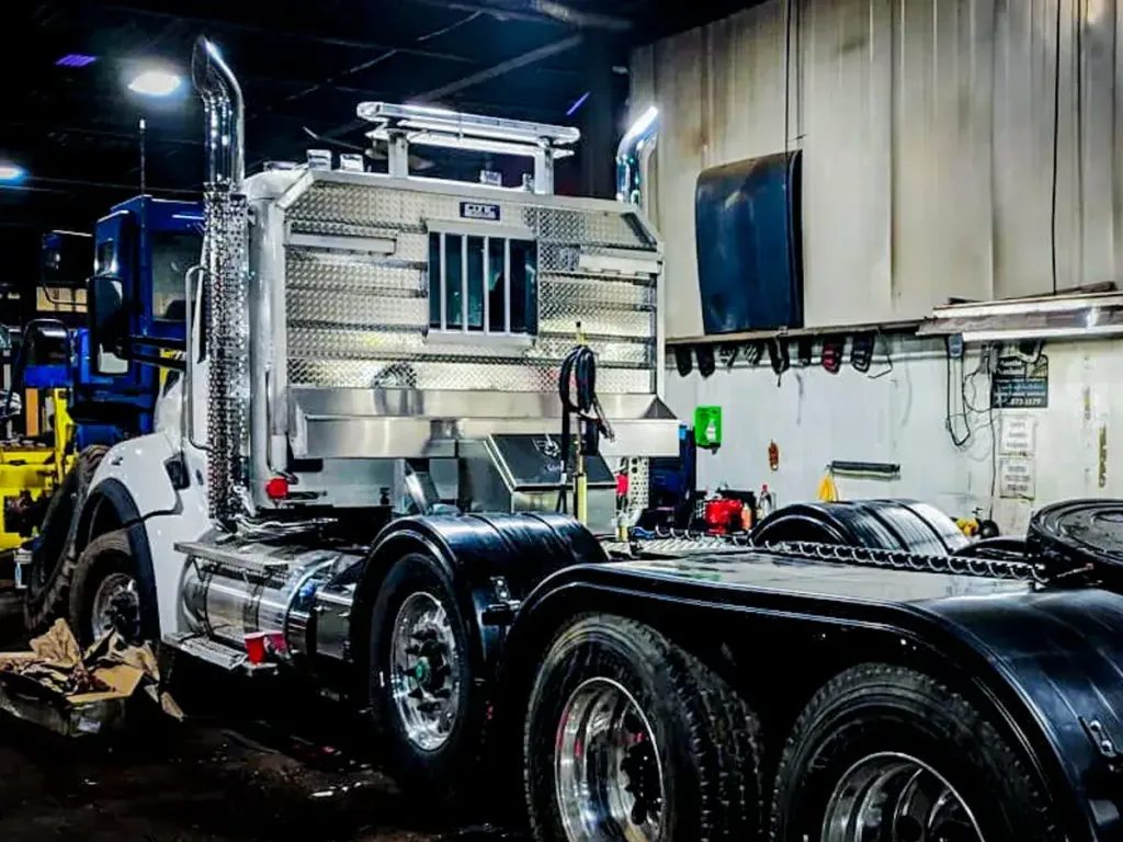 Iconic MetalGear Flat/Open Headache Rack Installed on a Truck