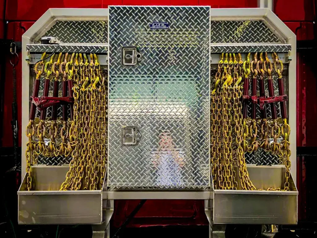 Iconic MetalGear Flat/Open Headache Rack Installed on a Truck
