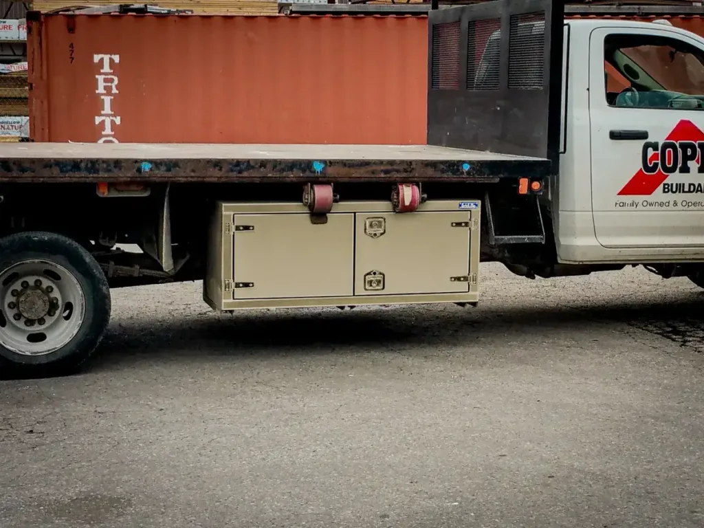 T-Handle Underbody Toolbox Installed on a Truck