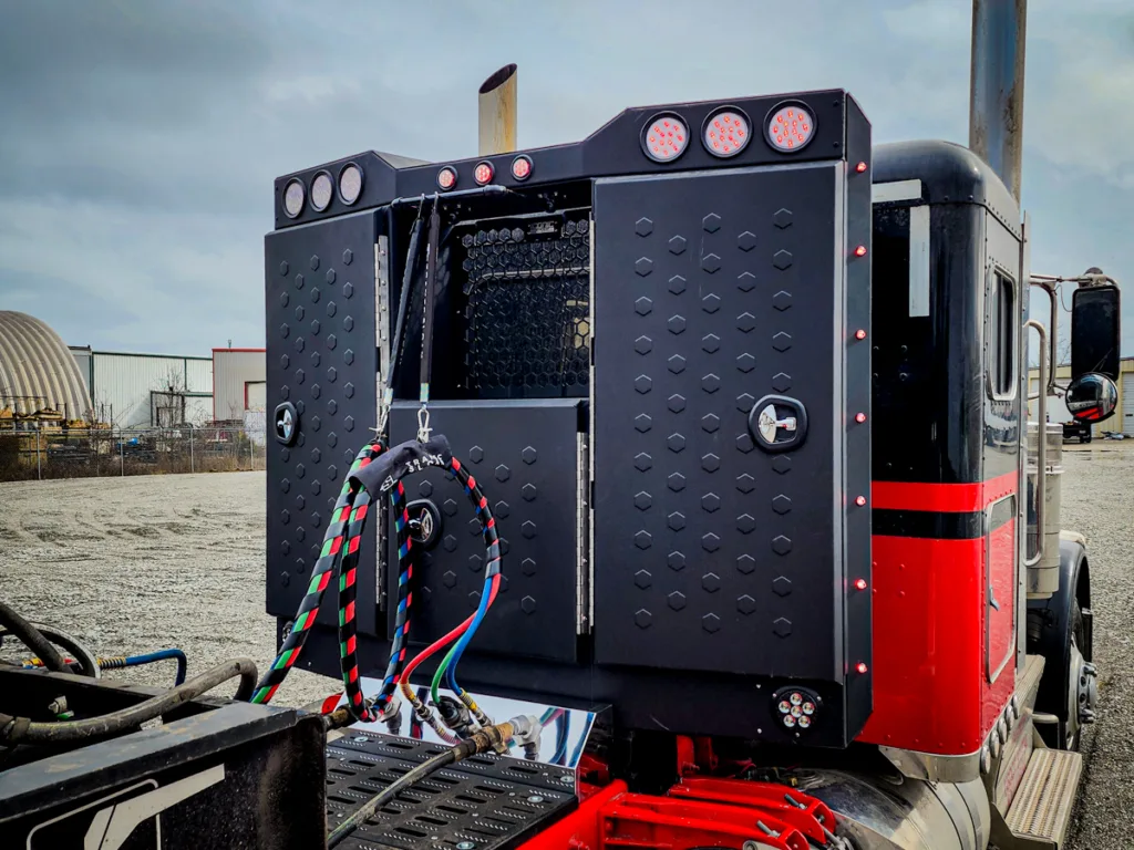 The Vader Custom Semi Truck Enclosed Headache Rack