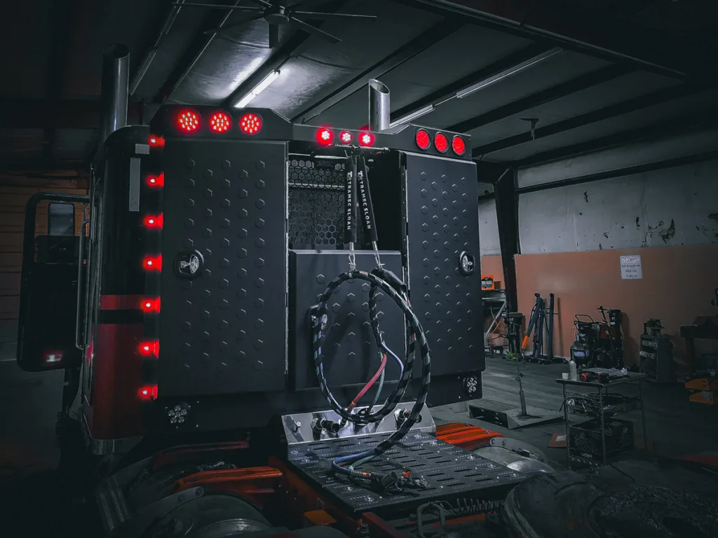 The Vader Custom Semi Truck Enclosed Headache Rack